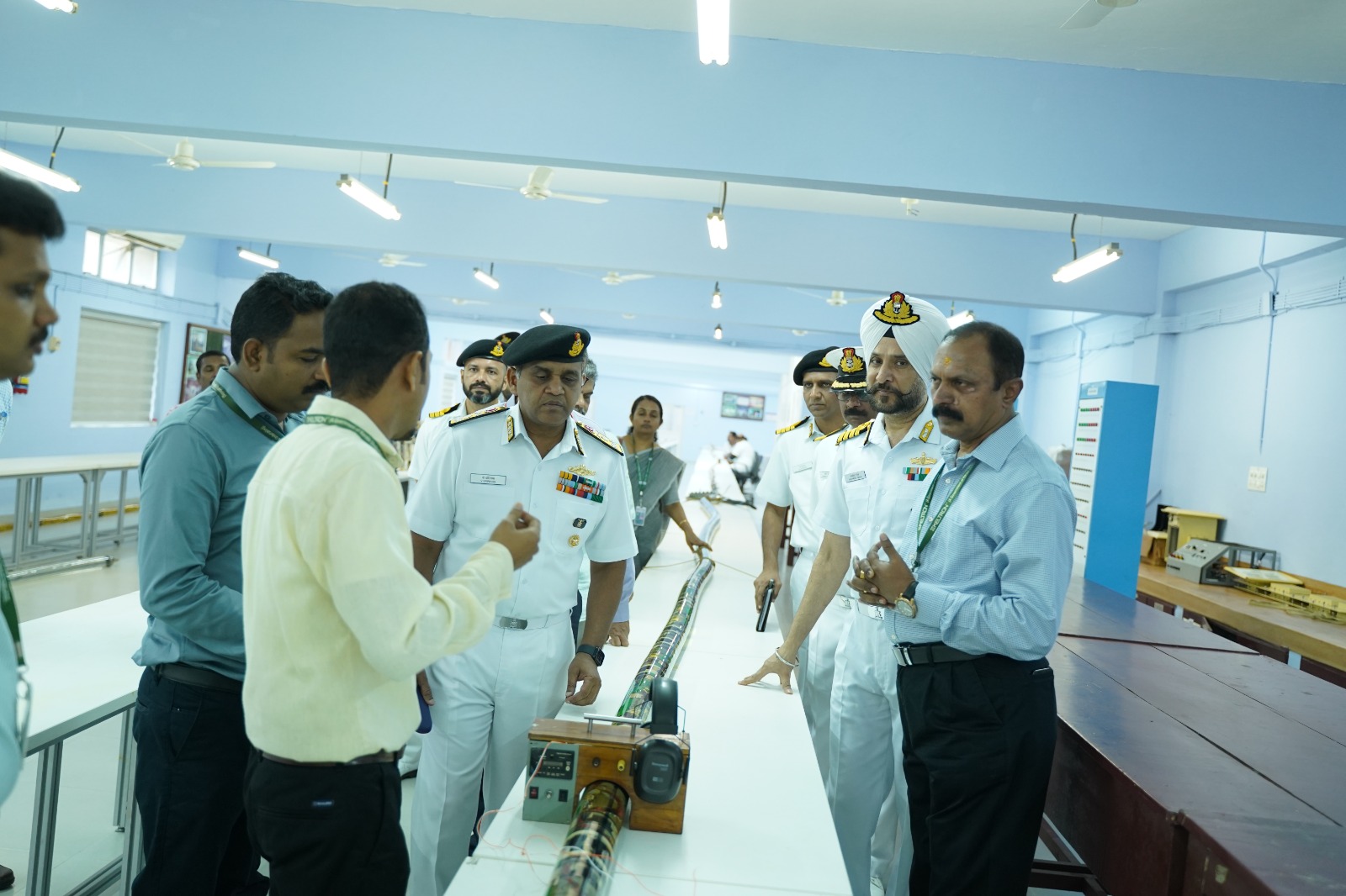 flagging off the Under Water Arrays – Maareech manufactured by Keltron for the Navy on 6th May 2024 at Keltron Controls, Aroor, Alappuzha